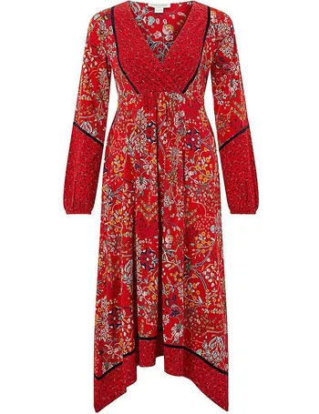 Shop Monsoon Women s Red Velvet Dresses DealDoodle