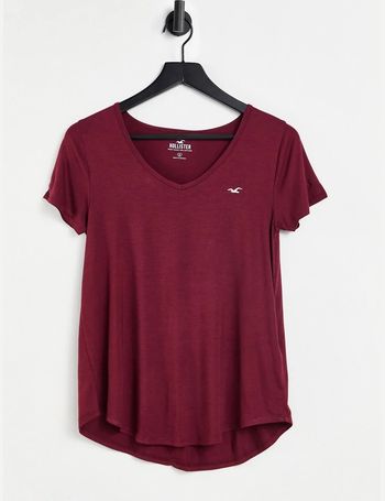 Hollister basic crew neck t-shirt in white