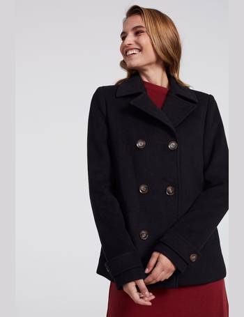 womens tall black wool coat