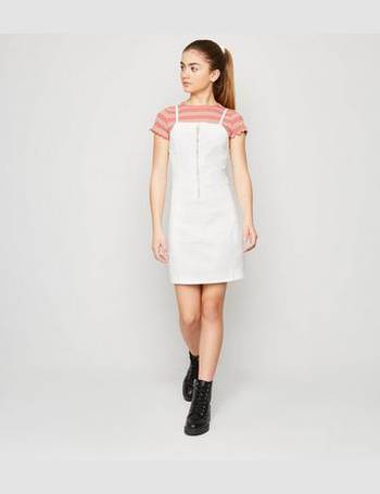 new look denim bardot dress