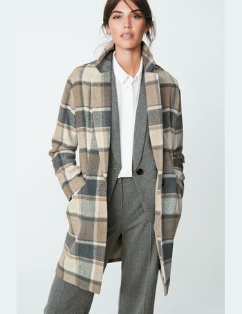 Ochre bright 2024 check coat