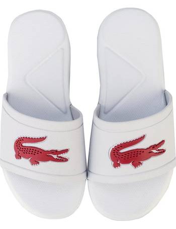 Lacoste best sale junior sliders