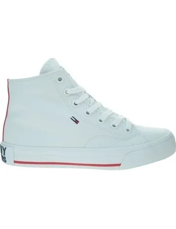 tommy hilfiger white high tops