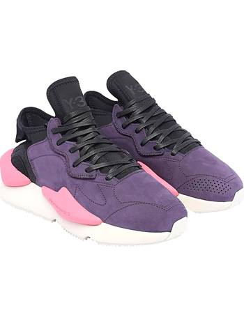 Y3 sprint trainers black on sale purple