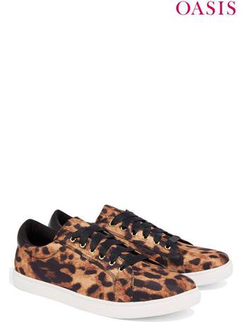 oasis leopard print trainers