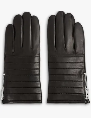 all saints mens leather gloves