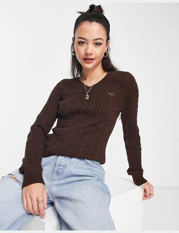 Hollister Oversized Cable Knit Sweater £35