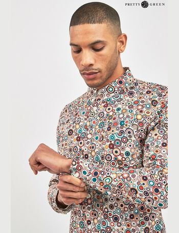 pretty green target print polo