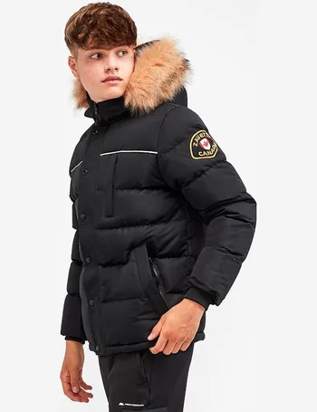 black urban outfitters puffer jacket