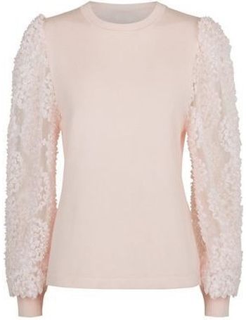 Cameo rose pale top pink tassel sleeve jumper