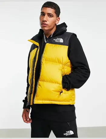 north face hooded gilet mens