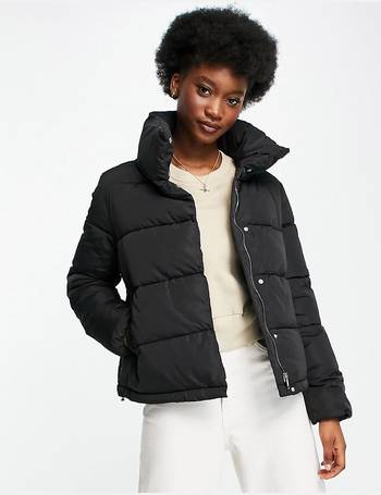 black puffer jacket stradivarius