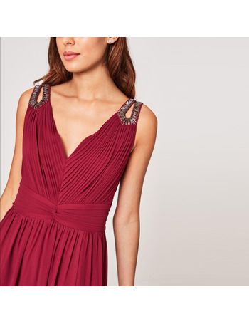 Tfnc shannon grape store wine maxi dress