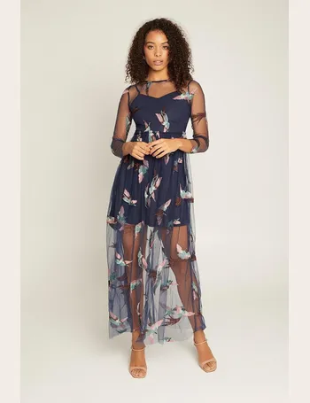 oasis embroidered dress