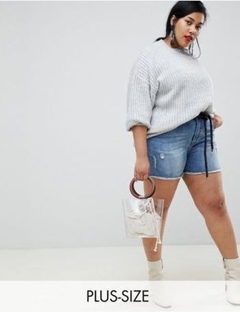 asos plus size shorts