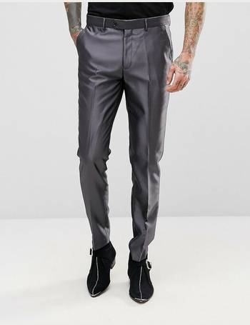 Devils Advocate slim fit royal blue suit trouser