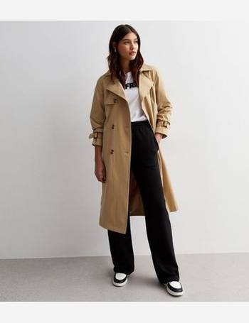 Camel Formal Belted Trench Coat