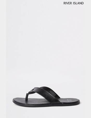 River island mens leather 2024 sandals