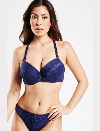 Chantilly triangle bra without underwiring black La Redoute Collections