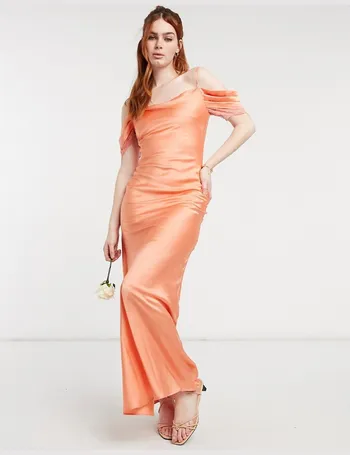 hope & ivy embroidered midaxi dress in pink