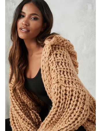 missguided chunky knit cardigan