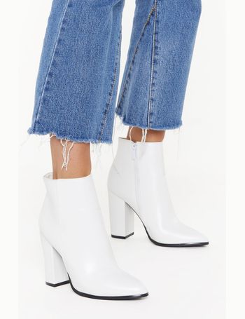 nastygal white boots