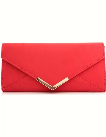 Quiz red deals clutch bag