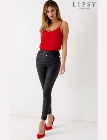 Lipsy kate coated on sale jeans