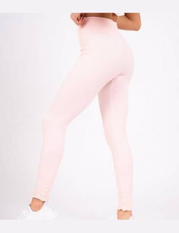 Khaki Ribbed Seamless Leggings