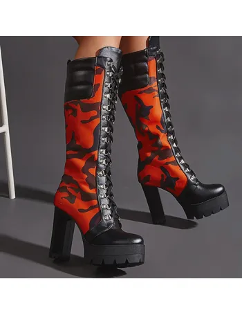 shein flame boots