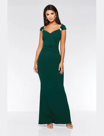 quiz emerald green dress