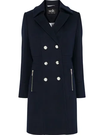 wallis grey military coat