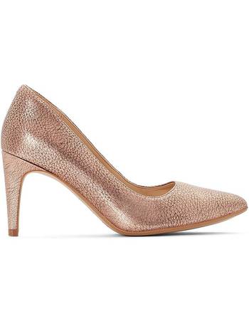 clarks gold heels