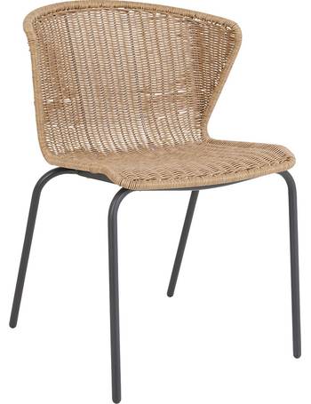 habitat mickey synthetic rattan dining chair