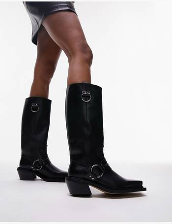 Shop Topshop Women's Black Knee High Boots up to 65% Off | DealDoodle
