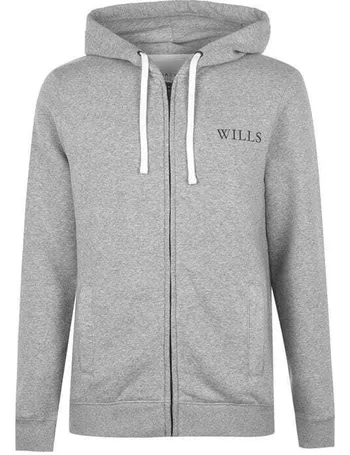 jack wills zip up moletom com capuz mens