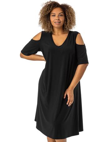 Shop Roman Originals Plus Size Black Dresses up to 45% Off | DealDoodle