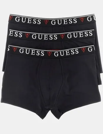 Guess 3-pack logo boxer briefs in gray/white/black