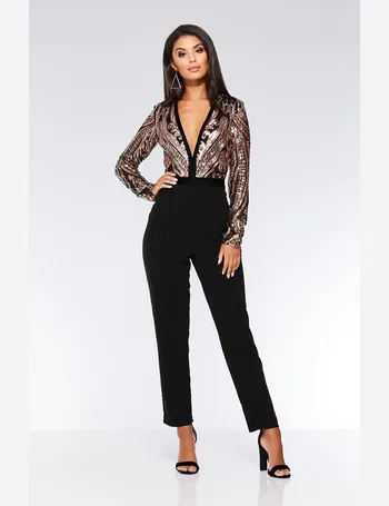 quiz sequin jumpsuit