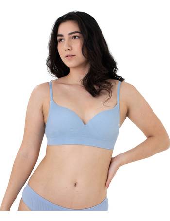Dorina Plus Size Lila 2 pack organic cotton with lace non-padded bra in  white and navy
