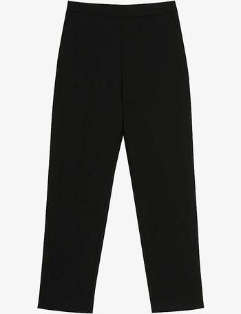 Ted Baker Enyyaa Cropped Leather Trouser, Black