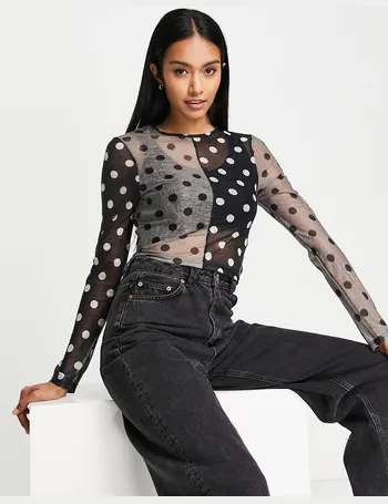 Lola May mesh top in leopard print