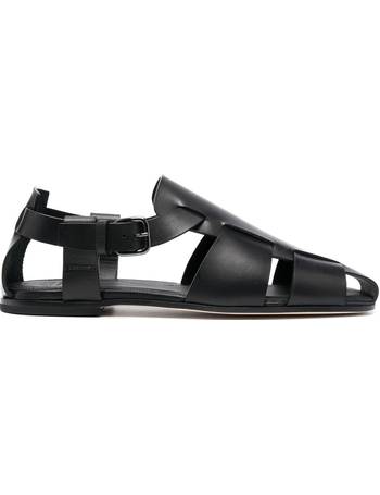 Officine Creative Agora leather sandals - Black