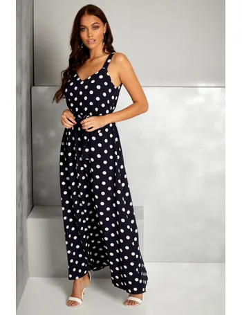 mela london polka dot maxi dress