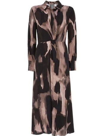 Mint velvet pink connie 2024 mixed print wrap dress