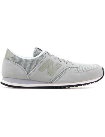 womens new balance light grey 420 suede trainers