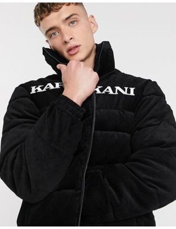 karl kani retro hooded twill bomber jacket