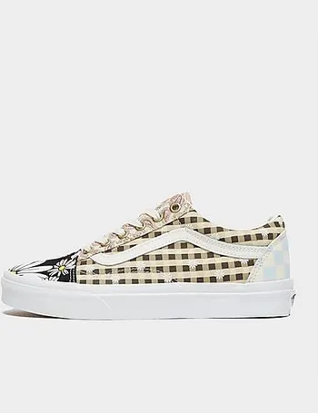 vans old skool white checkerboard