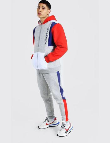 man official colour block tracksuit