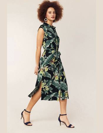 Oasis tropical midi shirt sales dress